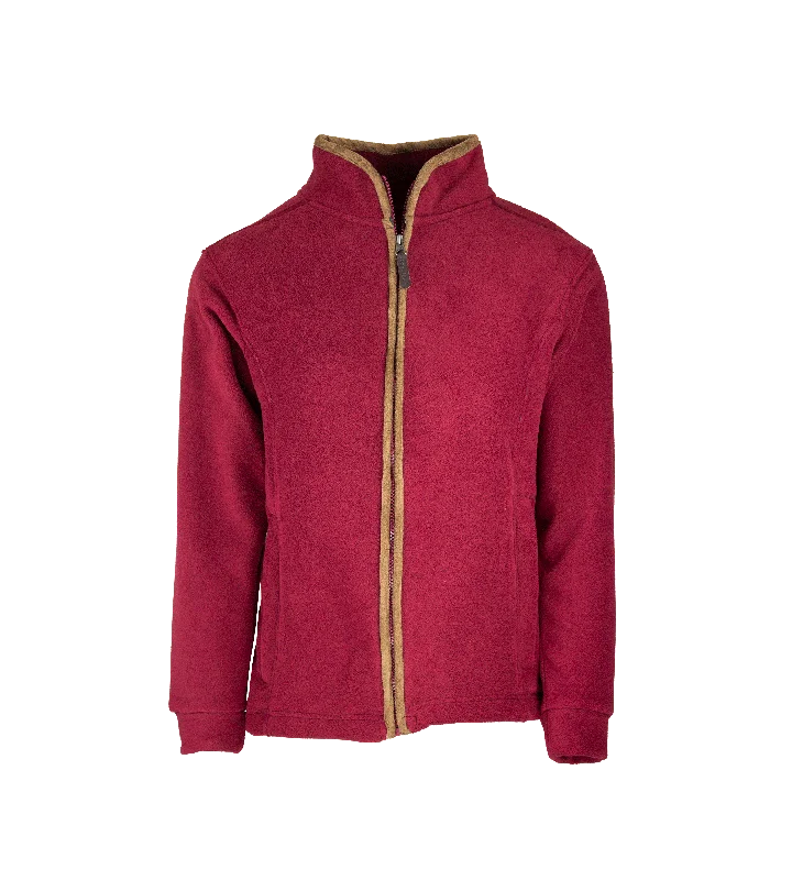 LF202 - Ladie's Fleece Jacket - RUBY