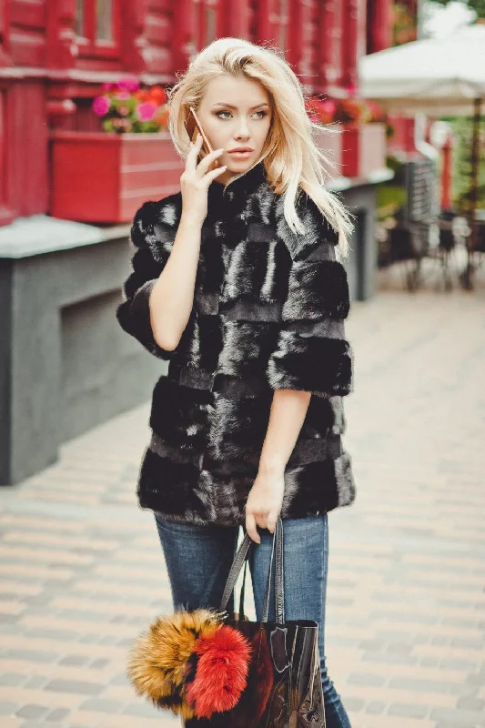 Mink Fur Jacket (Black)