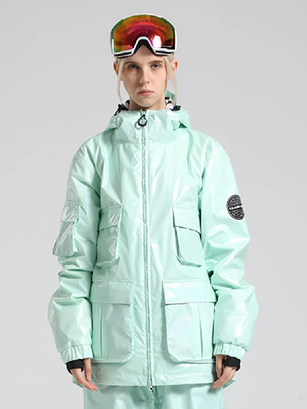 Gsou Snow Women's Green Dazzling Ski Jacket