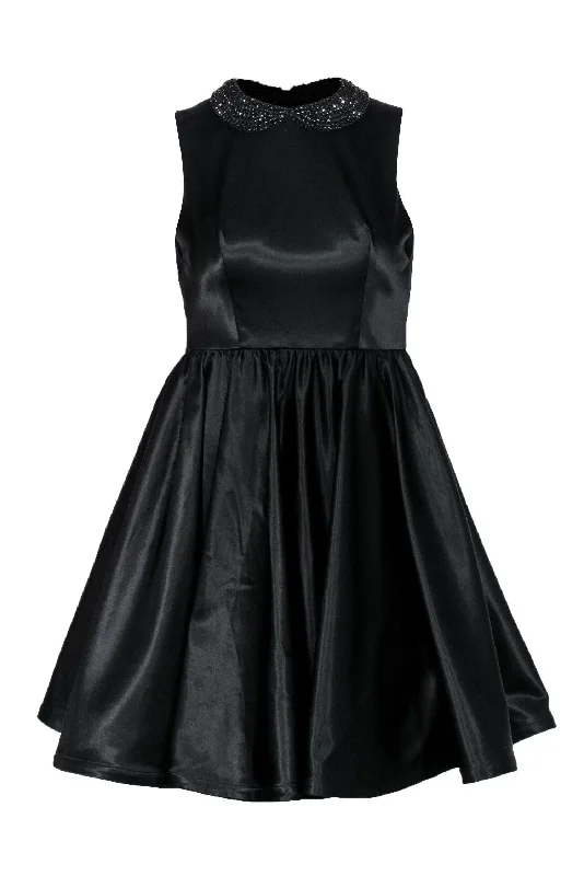 Ruffled Women Dress with Multiple Layers for a Playful and Girly Style Ruffled Women Dress with Multiple Layers for a Playful and Girly Style Alice & Olivia - Black Fit & Flare Dress w/ Beaded Peter Pan Collar Sz 0 Ruffled Women Dress with Multiple Layers for a Playful and Girly Style Ruffled Women Dress with Multiple Layers for a Playful and Girly Style Alice & Olivia - Black Fit & Flare Dress w/ Beaded Peter Pan Collar Sz 0