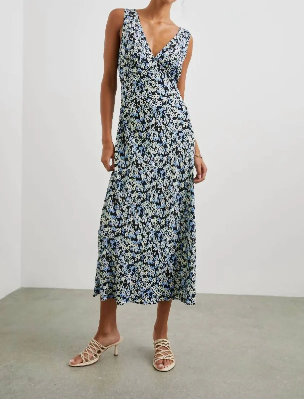 Ruffled Women Dress with Multiple Layers for a Playful and Girly Style Ruffled Women Dress with Multiple Layers for a Playful and Girly Style Audrina Dress In Blue