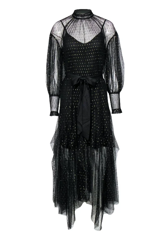 Printed Abstract Women Dress for a Modern and Artistic Appeal Printed Abstract Women Dress for a Modern and Artistic Appeal BCBG Max Azria - Black Polka Dot Tulle Maxi Dress Sz XXS
