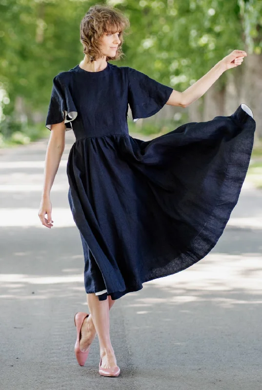 Wrap - Style Women Dress with Adjustable Fit for All Body Types Wrap - Style Women Dress with Adjustable Fit for All Body Types Butterfly Sleeve Dress, Short Sleeve Wrap - Style Women Dress with Adjustable Fit for All Body Types Wrap - Style Women Dress with Adjustable Fit for All Body Types Butterfly Sleeve Dress, Short Sleeve
