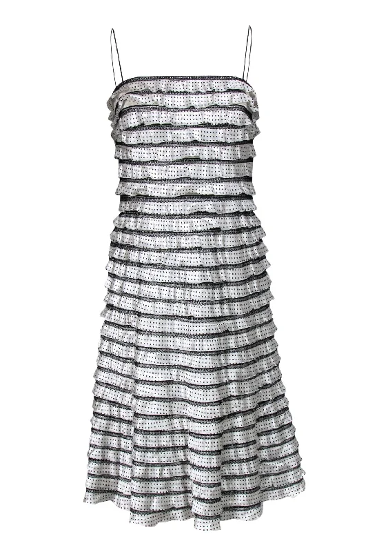 Printed Abstract Women Dress for a Modern and Artistic Appeal Printed Abstract Women Dress for a Modern and Artistic Appeal Carmen Marc Valvo - Black & White Polka Dot Tiered Silk A-Line Dress Sz 6 Printed Abstract Women Dress for a Modern and Artistic Appeal Printed Abstract Women Dress for a Modern and Artistic Appeal Carmen Marc Valvo - Black & White Polka Dot Tiered Silk A-Line Dress Sz 6