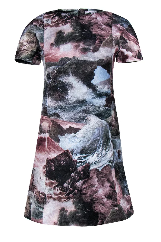 Wrap - Style Women Dress with Adjustable Fit for All Body Types Wrap - Style Women Dress with Adjustable Fit for All Body Types Carven - Ocean Wave Print Fit & Flare Sz 4 Wrap - Style Women Dress with Adjustable Fit for All Body Types Wrap - Style Women Dress with Adjustable Fit for All Body Types Carven - Ocean Wave Print Fit & Flare Sz 4