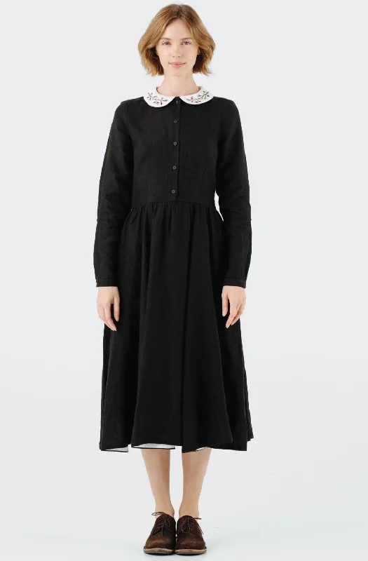 Plus Size Women Dress with a Flattering A - Line Cut for Comfort and Style Plus Size Women Dress with a Flattering A - Line Cut for Comfort and Style Classic Dress with Embroidered Hazelnut Collar, Long Sleeve Plus Size Women Dress with a Flattering A - Line Cut for Comfort and Style Plus Size Women Dress with a Flattering A - Line Cut for Comfort and Style Classic Dress with Embroidered Hazelnut Collar, Long Sleeve