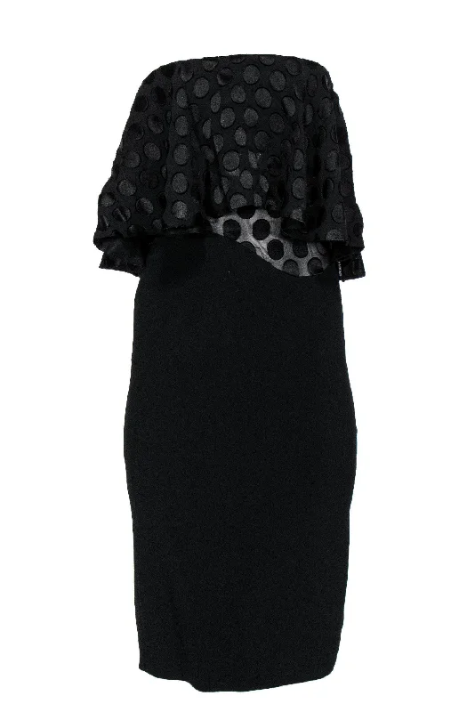 Backless Women Dress for a Sexy and Alluring Look at Evening Events Backless Women Dress for a Sexy and Alluring Look at Evening Events Cushnie et Ochs - Black Strapless Dress w/ Polka Dot Flounce Top Sz 0 Backless Women Dress for a Sexy and Alluring Look at Evening Events Backless Women Dress for a Sexy and Alluring Look at Evening Events Cushnie et Ochs - Black Strapless Dress w/ Polka Dot Flounce Top Sz 0