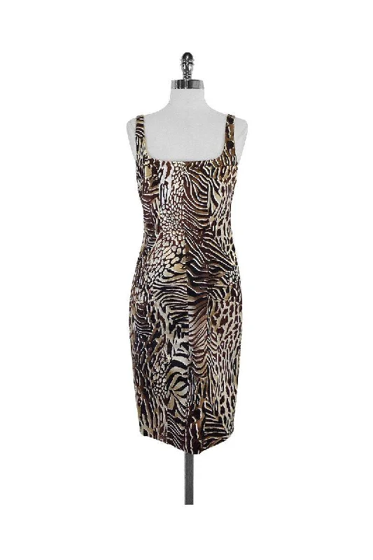 Sheath Women Dress with a Tailored Fit for a Professional Look Sheath Women Dress with a Tailored Fit for a Professional Look David Meister - Brown & Tan Animal Print Sleeveless Dress Sz 6 Sheath Women Dress with a Tailored Fit for a Professional Look Sheath Women Dress with a Tailored Fit for a Professional Look David Meister - Brown & Tan Animal Print Sleeveless Dress Sz 6