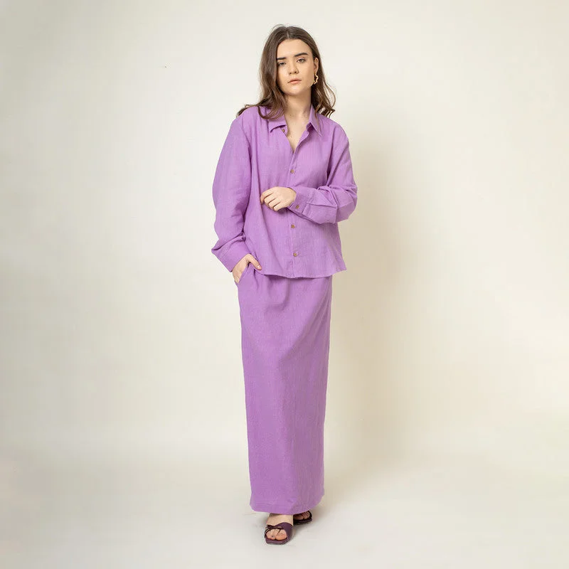 Halter Neck Women Dress to Show Off the Shoulders and Neckline Halter Neck Women Dress to Show Off the Shoulders and Neckline Upcycled Cotton Shirt for Women | Full Sleeves | Purple Halter Neck Women Dress to Show Off the Shoulders and Neckline Halter Neck Women Dress to Show Off the Shoulders and Neckline Upcycled Cotton Shirt for Women | Full Sleeves | Purple