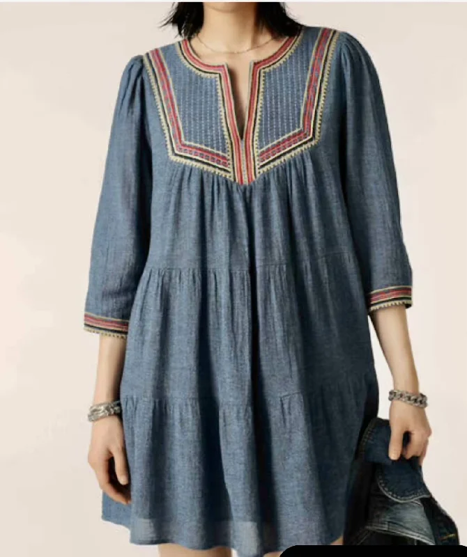 Off - the - Shoulder Women Dress for a Romantic and Feminine Look Off - the - Shoulder Women Dress for a Romantic and Feminine Look Dress Ciana In Blue Jeans Off - the - Shoulder Women Dress for a Romantic and Feminine Look Off - the - Shoulder Women Dress for a Romantic and Feminine Look Dress Ciana In Blue Jeans