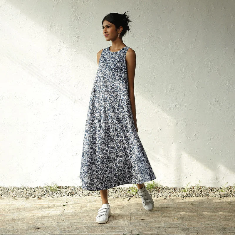 Ruffled Women Dress with Multiple Layers for a Playful and Girly Style Ruffled Women Dress with Multiple Layers for a Playful and Girly Style Cotton Halter Dress for Women | Block Print | Blue & White Ruffled Women Dress with Multiple Layers for a Playful and Girly Style Ruffled Women Dress with Multiple Layers for a Playful and Girly Style Cotton Halter Dress for Women | Block Print | Blue & White