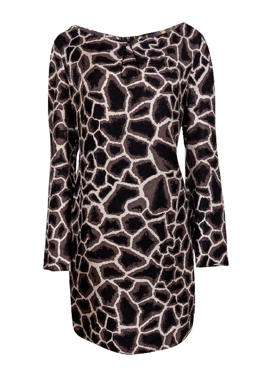 Little Black Women Dress with Sequins for a Glamorous Night Out Little Black Women Dress with Sequins for a Glamorous Night Out Elie Tahari - Brown Cracked Print Silk Shift Dress Sz 8 Little Black Women Dress with Sequins for a Glamorous Night Out Little Black Women Dress with Sequins for a Glamorous Night Out Elie Tahari - Brown Cracked Print Silk Shift Dress Sz 8