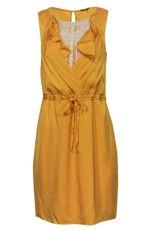Pleated Women Dress with a Timeless and Elegant Texture Pleated Women Dress with a Timeless and Elegant Texture Elie Tahari - Yellow Ruffle Sleeveless Tie Waist Dress w/ Lace Paneling Sz 6 Pleated Women Dress with a Timeless and Elegant Texture Pleated Women Dress with a Timeless and Elegant Texture Elie Tahari - Yellow Ruffle Sleeveless Tie Waist Dress w/ Lace Paneling Sz 6