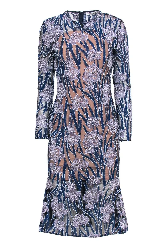 Sleeveless Women Dress in Bright Colors for Summer Parties Sleeveless Women Dress in Bright Colors for Summer Parties Elliatt - Navy & Purple Floral Lace Fishtail Dress Sz M Sleeveless Women Dress in Bright Colors for Summer Parties Sleeveless Women Dress in Bright Colors for Summer Parties Elliatt - Navy & Purple Floral Lace Fishtail Dress Sz M