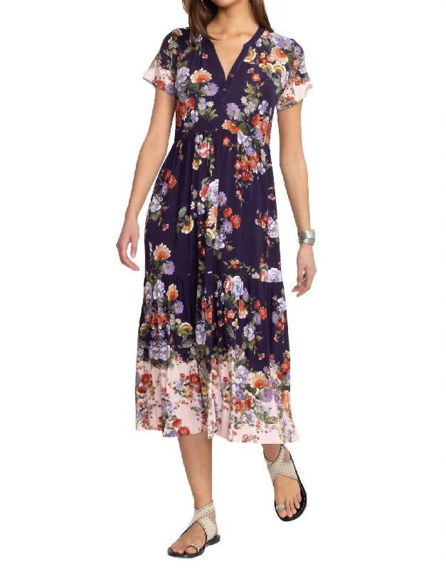 Off - the - Shoulder Women Dress for a Romantic and Feminine Look Off - the - Shoulder Women Dress for a Romantic and Feminine Look Elsa-Janie Favorite Tiered Henley Dress In Multi Off - the - Shoulder Women Dress for a Romantic and Feminine Look Off - the - Shoulder Women Dress for a Romantic and Feminine Look Elsa-Janie Favorite Tiered Henley Dress In Multi