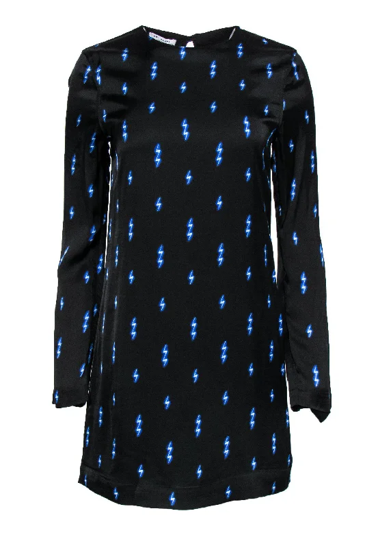 Ruffled Women Dress with Multiple Layers for a Playful and Girly Style Ruffled Women Dress with Multiple Layers for a Playful and Girly Style Equipment - Black Shift Dress w/ Blue Lightning Bolt Print Sz XS Ruffled Women Dress with Multiple Layers for a Playful and Girly Style Ruffled Women Dress with Multiple Layers for a Playful and Girly Style Equipment - Black Shift Dress w/ Blue Lightning Bolt Print Sz XS