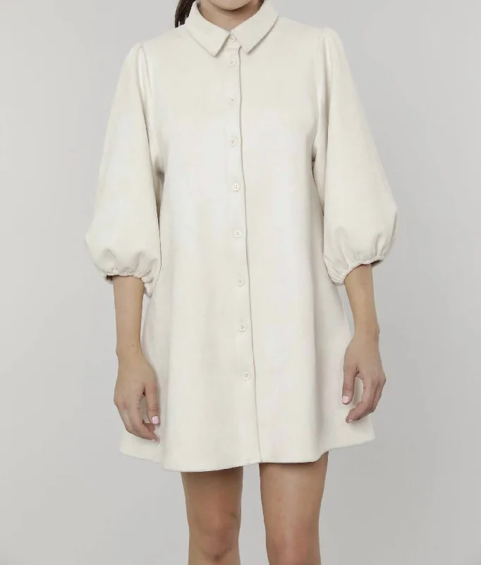 Mini Women Dress with a Short Hem for a Young and Trendy Style Mini Women Dress with a Short Hem for a Young and Trendy Style Everywhere Leather Dress With Puff Sleeves In Cream Suede Mini Women Dress with a Short Hem for a Young and Trendy Style Mini Women Dress with a Short Hem for a Young and Trendy Style Everywhere Leather Dress With Puff Sleeves In Cream Suede