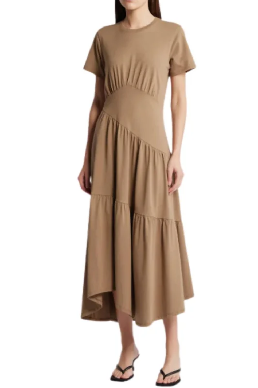 Mini Women Dress with a Short Hem for a Young and Trendy Style Mini Women Dress with a Short Hem for a Young and Trendy Style Gathered Seam Short Sleeve Dress In Earth Mini Women Dress with a Short Hem for a Young and Trendy Style Mini Women Dress with a Short Hem for a Young and Trendy Style Gathered Seam Short Sleeve Dress In Earth