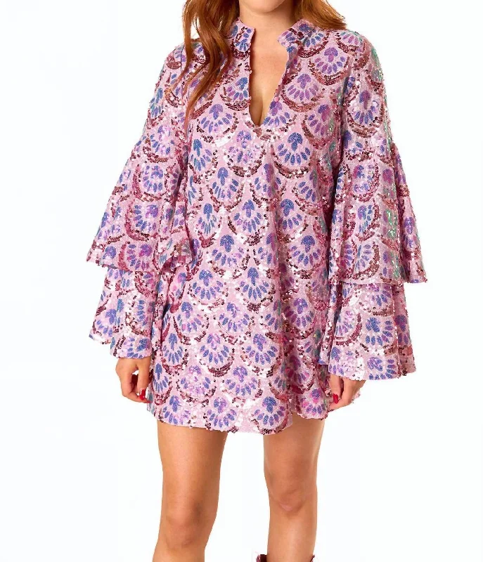 Ball Gown Women Dress with a Full Skirt for a Princess - like Look Ball Gown Women Dress with a Full Skirt for a Princess - like Look Gayle Long Sleeve Mini Dress In Feeling Sparky