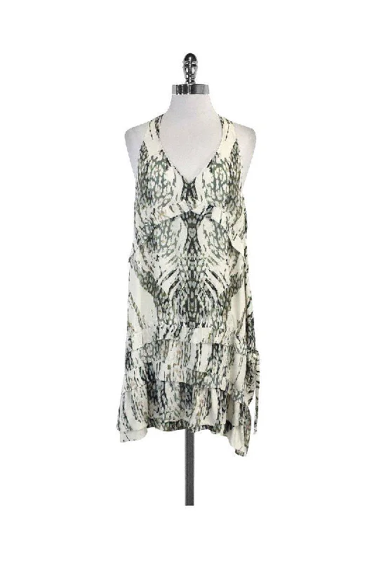 Wrap - Style Women Dress with Adjustable Fit for All Body Types Wrap - Style Women Dress with Adjustable Fit for All Body Types IRO - Green & Cream Abstract Print Silk Sleeveless Dress Sz 10 Wrap - Style Women Dress with Adjustable Fit for All Body Types Wrap - Style Women Dress with Adjustable Fit for All Body Types IRO - Green & Cream Abstract Print Silk Sleeveless Dress Sz 10