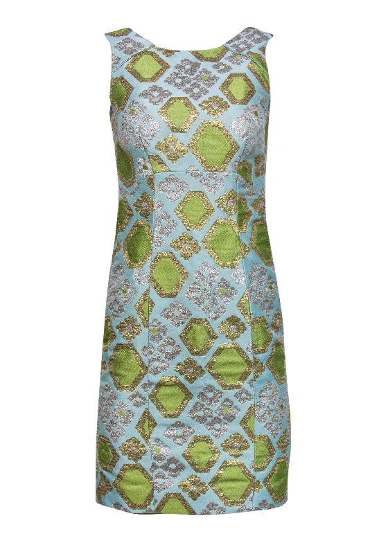 Mermaid - Style Women Dress with a Fitted Silhouette for Special Occasions Mermaid - Style Women Dress with a Fitted Silhouette for Special Occasions J.Crew Collection - Light Blue, Green, & Metallic Print Sheath Dress Sz 000 Mermaid - Style Women Dress with a Fitted Silhouette for Special Occasions Mermaid - Style Women Dress with a Fitted Silhouette for Special Occasions J.Crew Collection - Light Blue, Green, & Metallic Print Sheath Dress Sz 000
