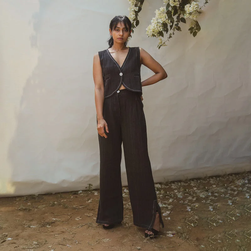 Maxi Women Dress with Floral Print for a Bohemian Vibe Maxi Women Dress with Floral Print for a Bohemian Vibe Pants for Women | Kala Cotton Pants | Slit Hem | Black Maxi Women Dress with Floral Print for a Bohemian Vibe Maxi Women Dress with Floral Print for a Bohemian Vibe Pants for Women | Kala Cotton Pants | Slit Hem | Black