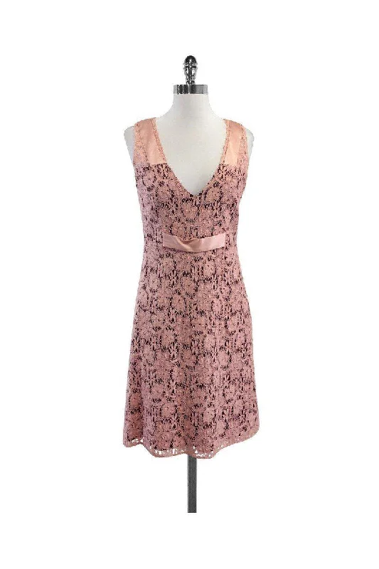 Wrap - Style Women Dress with Adjustable Fit for All Body Types Wrap - Style Women Dress with Adjustable Fit for All Body Types Laundry by Shelli Segal - Pink Floral Lace Silk Sleeveless Dress Sz 6 Wrap - Style Women Dress with Adjustable Fit for All Body Types Wrap - Style Women Dress with Adjustable Fit for All Body Types Laundry by Shelli Segal - Pink Floral Lace Silk Sleeveless Dress Sz 6