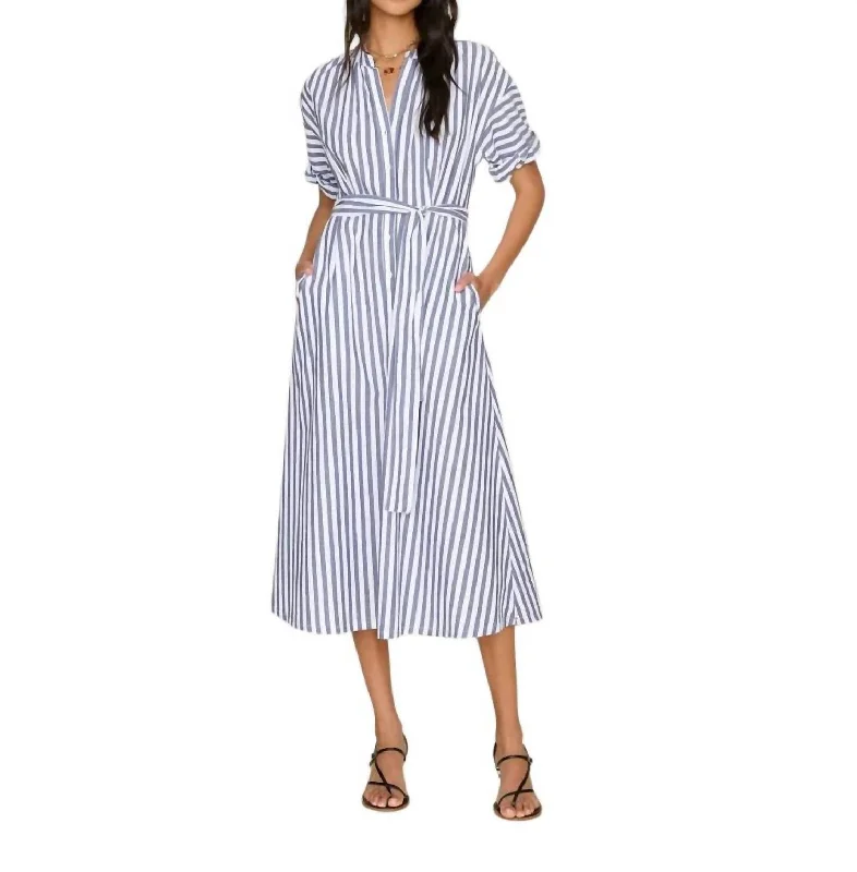 Wrap - Style Women Dress with Adjustable Fit for All Body Types Wrap - Style Women Dress with Adjustable Fit for All Body Types Liora Dress In Twilight Stripe Wrap - Style Women Dress with Adjustable Fit for All Body Types Wrap - Style Women Dress with Adjustable Fit for All Body Types Liora Dress In Twilight Stripe
