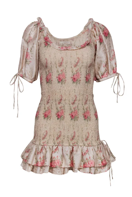 Pleated Women Dress with a Timeless and Elegant Texture Pleated Women Dress with a Timeless and Elegant Texture LoveShackFancy - Beige Floral Silk Smocked Dress w/ Puff Sleeves Sz P Pleated Women Dress with a Timeless and Elegant Texture Pleated Women Dress with a Timeless and Elegant Texture LoveShackFancy - Beige Floral Silk Smocked Dress w/ Puff Sleeves Sz P