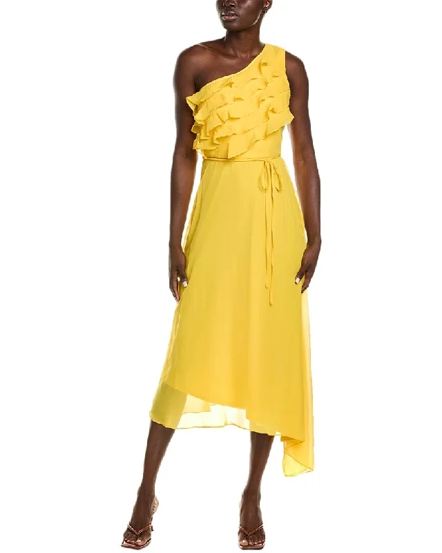 Shift Women Dress with a Simple and Classic Design for Everyday Wear Shift Women Dress with a Simple and Classic Design for Everyday Wear Maison Tara One-Shoulder Midi Dress