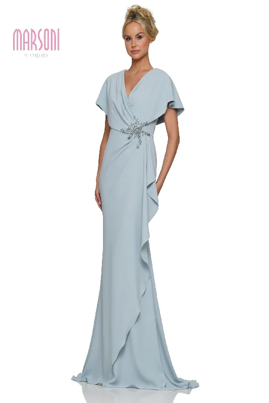 Wrap - Style Women Dress with Adjustable Fit for All Body Types Wrap - Style Women Dress with Adjustable Fit for All Body Types Marsoni MV1249 Wrap - Style Women Dress with Adjustable Fit for All Body Types Wrap - Style Women Dress with Adjustable Fit for All Body Types Marsoni MV1249