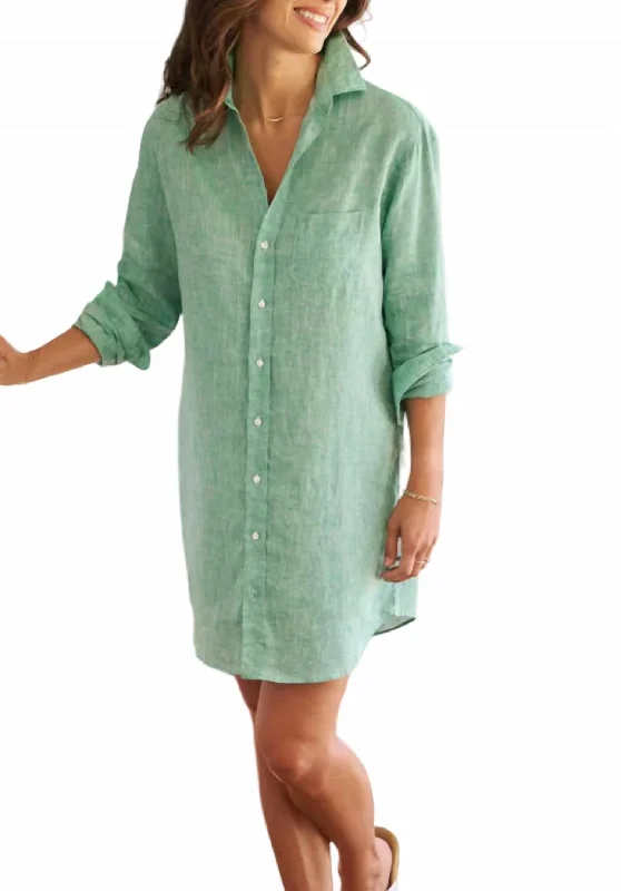 Sheath Women Dress with a Tailored Fit for a Professional Look Sheath Women Dress with a Tailored Fit for a Professional Look Mary Classic Shirtdress In Green Sheath Women Dress with a Tailored Fit for a Professional Look Sheath Women Dress with a Tailored Fit for a Professional Look Mary Classic Shirtdress In Green