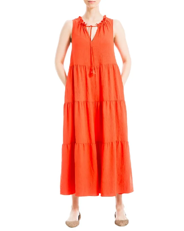 Maxi Women Dress with Floral Print for a Bohemian Vibe Maxi Women Dress with Floral Print for a Bohemian Vibe Max Studio Sleeveless Tiered Maxi Dress