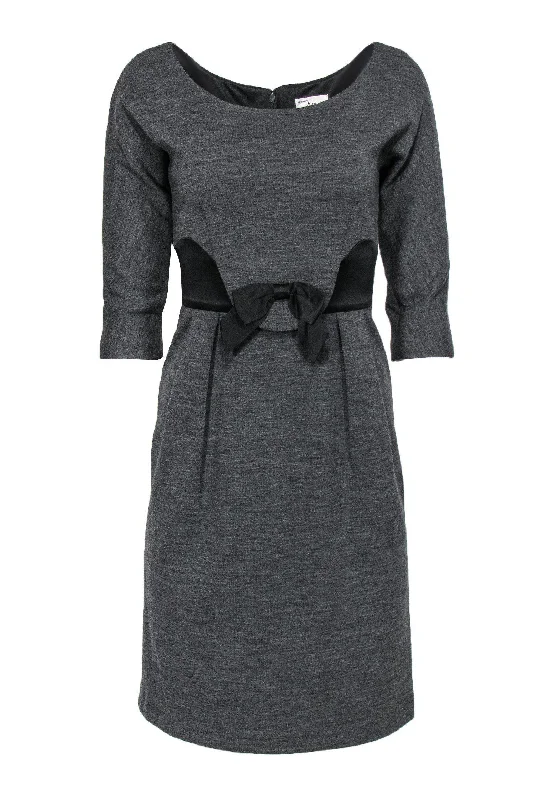 Empire Waist Women Dress to Accentuate the Bust and Conceal the Waist Empire Waist Women Dress to Accentuate the Bust and Conceal the Waist Milly - Dark Grey Cocktail Dress w/ Bow Sz S Empire Waist Women Dress to Accentuate the Bust and Conceal the Waist Empire Waist Women Dress to Accentuate the Bust and Conceal the Waist Milly - Dark Grey Cocktail Dress w/ Bow Sz S