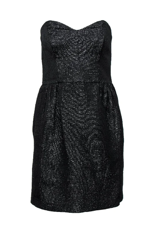 Strapless Women Dress with a Built - in Bra for Comfort and Support Strapless Women Dress with a Built - in Bra for Comfort and Support Milly - Black Sparkly Strapless Fit & Flare Dress Sz 4 Strapless Women Dress with a Built - in Bra for Comfort and Support Strapless Women Dress with a Built - in Bra for Comfort and Support Milly - Black Sparkly Strapless Fit & Flare Dress Sz 4