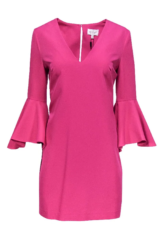Sheath Women Dress with a Tailored Fit for a Professional Look Sheath Women Dress with a Tailored Fit for a Professional Look Milly - Fuchsia Shift Dress w/ Bell Sleeves Sz 8 Sheath Women Dress with a Tailored Fit for a Professional Look Sheath Women Dress with a Tailored Fit for a Professional Look Milly - Fuchsia Shift Dress w/ Bell Sleeves Sz 8