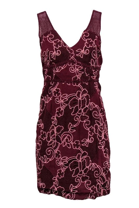 Sleeveless Women Dress in Bright Colors for Summer Parties Sleeveless Women Dress in Bright Colors for Summer Parties Moulinette Soeurs - Maroon Lace & Mesh Floral Dress Sz 10 Sleeveless Women Dress in Bright Colors for Summer Parties Sleeveless Women Dress in Bright Colors for Summer Parties Moulinette Soeurs - Maroon Lace & Mesh Floral Dress Sz 10