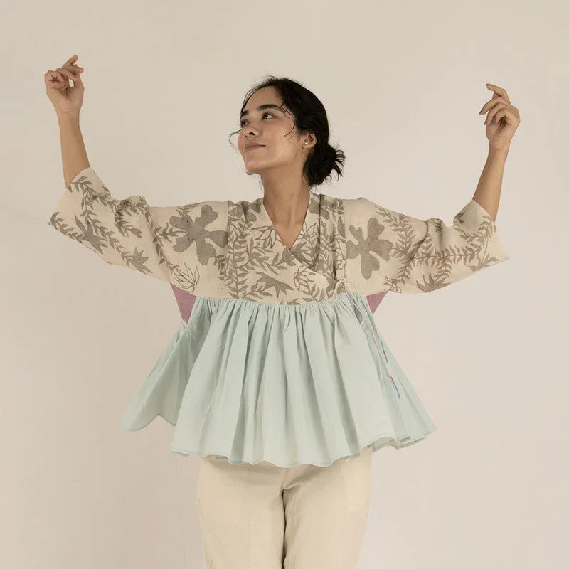 Lace - Embellished Women Dress for an Elegant and Sophisticated Appearance Lace - Embellished Women Dress for an Elegant and Sophisticated Appearance Pure Cotton Top | Angrakha Style | Off-White & Blue Lace - Embellished Women Dress for an Elegant and Sophisticated Appearance Lace - Embellished Women Dress for an Elegant and Sophisticated Appearance Pure Cotton Top | Angrakha Style | Off-White & Blue