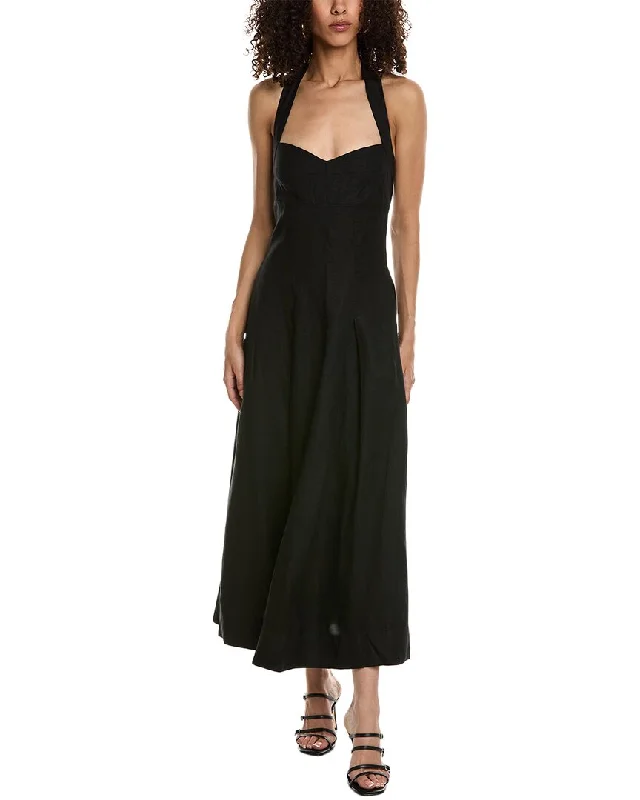 Off - the - Shoulder Women Dress for a Romantic and Feminine Look Off - the - Shoulder Women Dress for a Romantic and Feminine Look Nicholas Lulu Halter Linen-Blend Maxi Dress Off - the - Shoulder Women Dress for a Romantic and Feminine Look Off - the - Shoulder Women Dress for a Romantic and Feminine Look Nicholas Lulu Halter Linen-Blend Maxi Dress