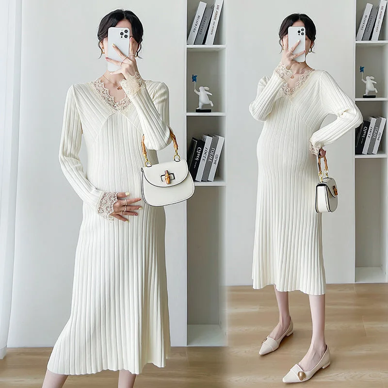 Empire Waist Women Dress to Accentuate the Bust and Conceal the Waist Empire Waist Women Dress to Accentuate the Bust and Conceal the Waist NiDELL Pregnant Women Base Sweater . Fashion V-neck Autumn and Winter Clothes for Pregnant Women Lace Knitted Slim Fit Slimming Maternity Dress Empire Waist Women Dress to Accentuate the Bust and Conceal the Waist Empire Waist Women Dress to Accentuate the Bust and Conceal the Waist NiDELL Pregnant Women Base Sweater . Fashion V-neck Autumn and Winter Clothes for Pregnant Women Lace Knitted Slim Fit Slimming Maternity Dress