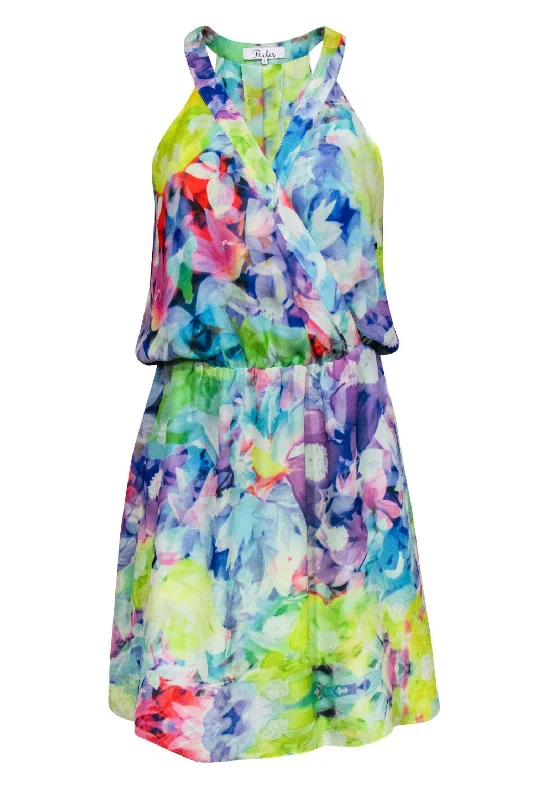 Wrap - Style Women Dress with Adjustable Fit for All Body Types Wrap - Style Women Dress with Adjustable Fit for All Body Types Parker - Bright Marbled Fit & Flare Dress Sz S Wrap - Style Women Dress with Adjustable Fit for All Body Types Wrap - Style Women Dress with Adjustable Fit for All Body Types Parker - Bright Marbled Fit & Flare Dress Sz S