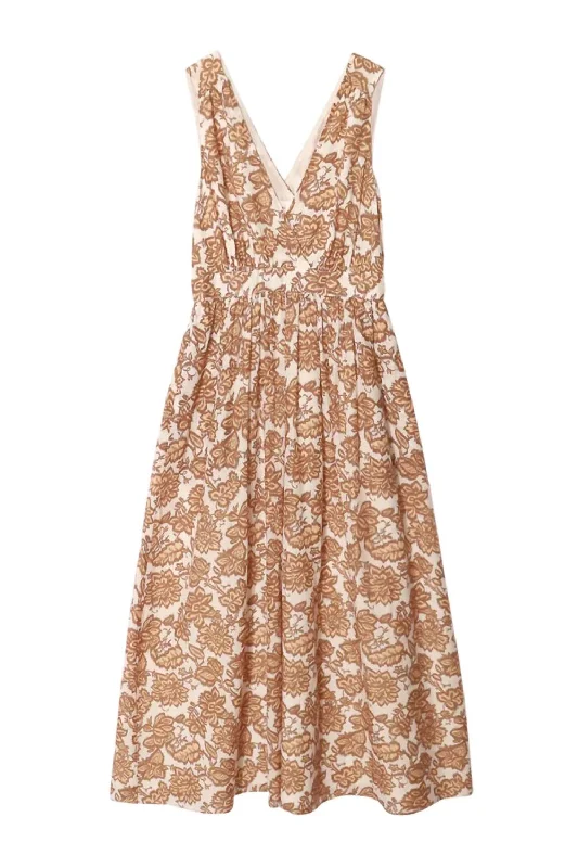 Plus Size Women Dress with a Flattering A - Line Cut for Comfort and Style Plus Size Women Dress with a Flattering A - Line Cut for Comfort and Style Rayven Dress In Cream Toffee Plus Size Women Dress with a Flattering A - Line Cut for Comfort and Style Plus Size Women Dress with a Flattering A - Line Cut for Comfort and Style Rayven Dress In Cream Toffee