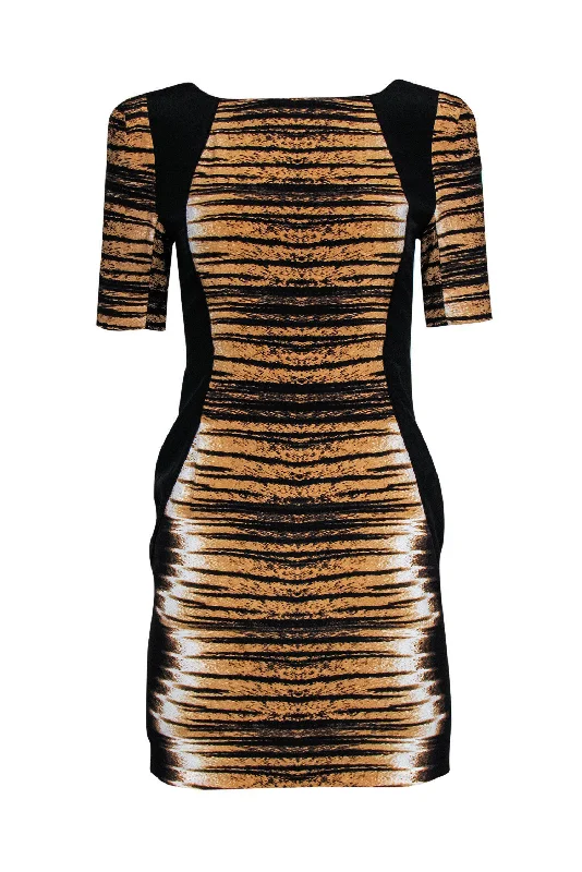 Strapless Women Dress with a Built - in Bra for Comfort and Support Strapless Women Dress with a Built - in Bra for Comfort and Support Rebecca Minkoff - Tiger Print Silk Sheath Dress w/ Black Paneling Sz 0 Strapless Women Dress with a Built - in Bra for Comfort and Support Strapless Women Dress with a Built - in Bra for Comfort and Support Rebecca Minkoff - Tiger Print Silk Sheath Dress w/ Black Paneling Sz 0