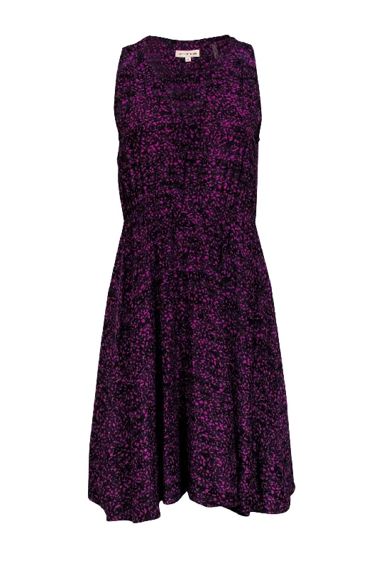 Halter Neck Women Dress to Show Off the Shoulders and Neckline Halter Neck Women Dress to Show Off the Shoulders and Neckline Rebecca Taylor - Purple Speckled Silk Dress Sz 0