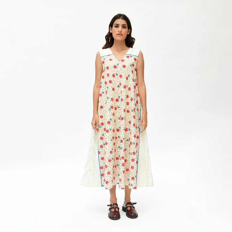 Ruffled Women Dress with Multiple Layers for a Playful and Girly Style Ruffled Women Dress with Multiple Layers for a Playful and Girly Style Organic Cotton Maxi Dress | Off White
