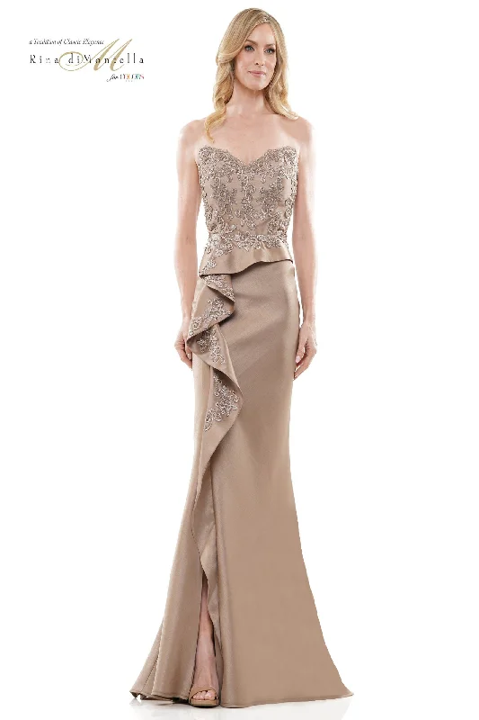 Mermaid - Style Women Dress with a Fitted Silhouette for Special Occasions Mermaid - Style Women Dress with a Fitted Silhouette for Special Occasions Rina Di Montella RD2903 Mermaid - Style Women Dress with a Fitted Silhouette for Special Occasions Mermaid - Style Women Dress with a Fitted Silhouette for Special Occasions Rina Di Montella RD2903