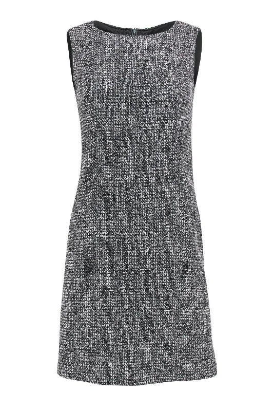 Little Black Women Dress with Sequins for a Glamorous Night Out Little Black Women Dress with Sequins for a Glamorous Night Out 'S Max Mara - Dark Grey Tweed Sleeveless Shift Dress Sz 2
