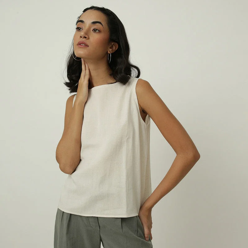 Ruffled Women Dress with Multiple Layers for a Playful and Girly Style Ruffled Women Dress with Multiple Layers for a Playful and Girly Style Sleeveless Top for Women | Modal Twill | Vanilla White Ruffled Women Dress with Multiple Layers for a Playful and Girly Style Ruffled Women Dress with Multiple Layers for a Playful and Girly Style Sleeveless Top for Women | Modal Twill | Vanilla White