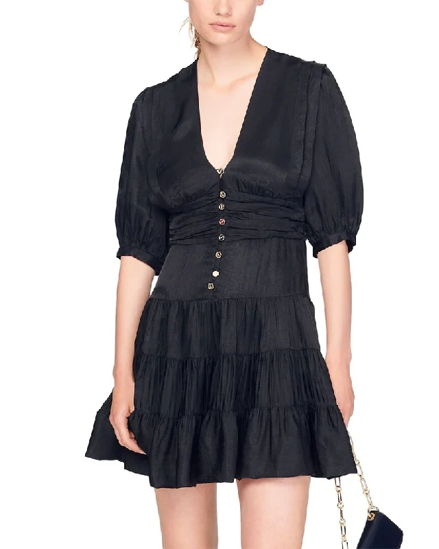 Wrap - Style Women Dress with Adjustable Fit for All Body Types Wrap - Style Women Dress with Adjustable Fit for All Body Types Sandro Woven Dress Wrap - Style Women Dress with Adjustable Fit for All Body Types Wrap - Style Women Dress with Adjustable Fit for All Body Types Sandro Woven Dress