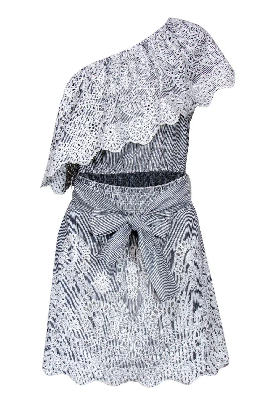 Lace - Embellished Women Dress for an Elegant and Sophisticated Appearance Lace - Embellished Women Dress for an Elegant and Sophisticated Appearance Saylor - Grey & White Pinstripe One Shoulder Dress Sz M Lace - Embellished Women Dress for an Elegant and Sophisticated Appearance Lace - Embellished Women Dress for an Elegant and Sophisticated Appearance Saylor - Grey & White Pinstripe One Shoulder Dress Sz M